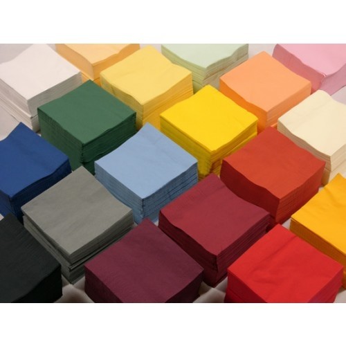 Duni servetten 24 x 24 cm 2-laags, diverse kleuren