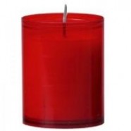 Bolsius refills 24 h. kleur: Rood, inhoud verpakking 100 st.