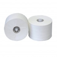 Toiletpapier met dop 150 meter 1-laags rec. tissue, inhoud 36 rollen ECO/FSC