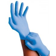 Nitril handschoenen blauw, ongepoederd